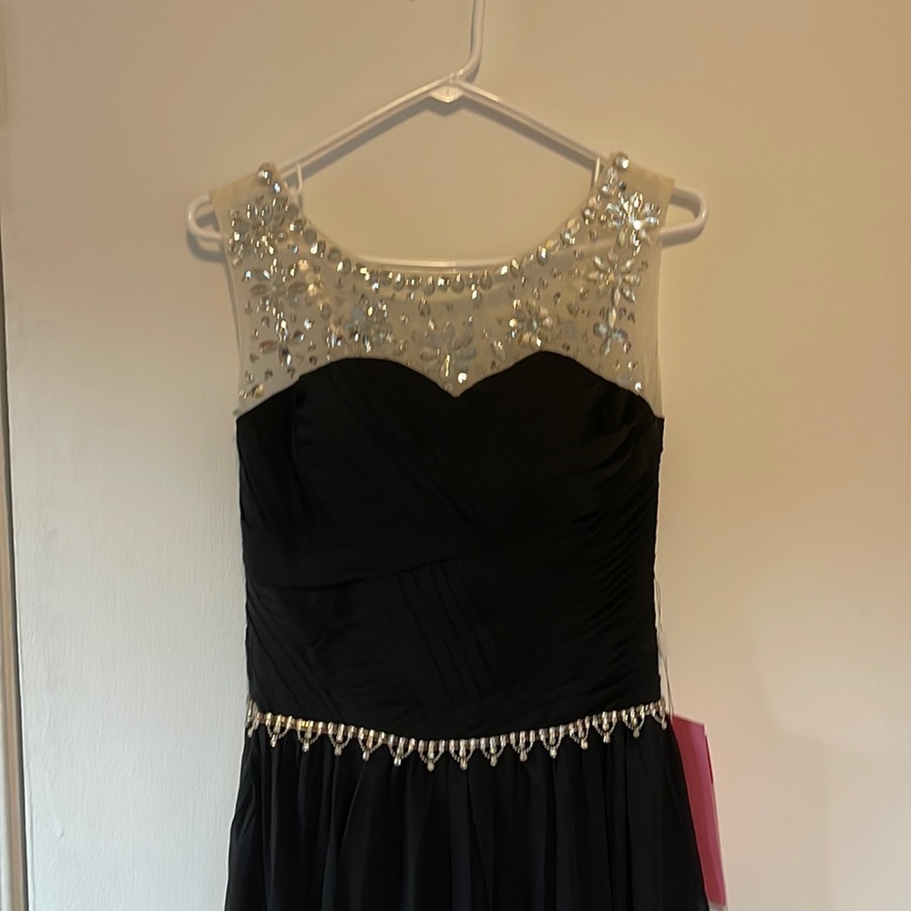 Black floor length dress
